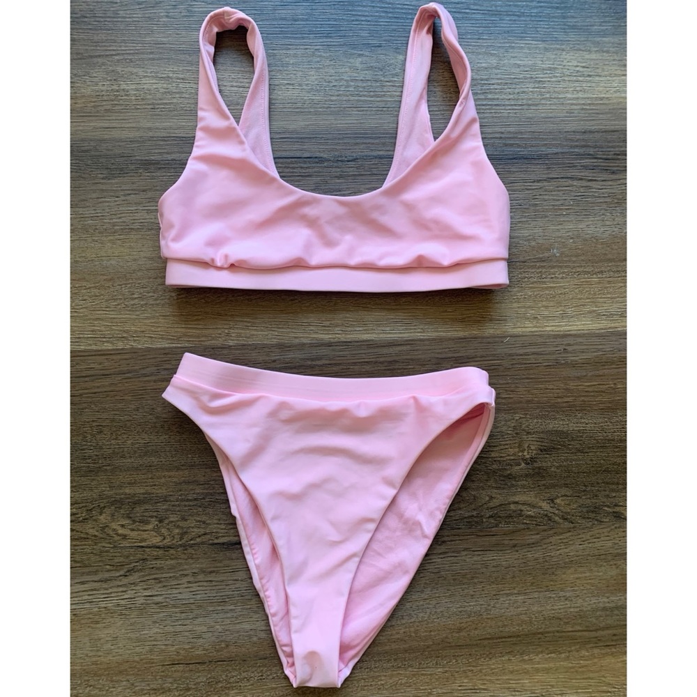 Forever 21 pink two piece bikini